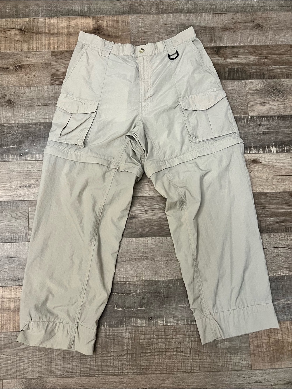 Columbia Men's performance fishing gear Light Beige Convertible Cargo Pants M